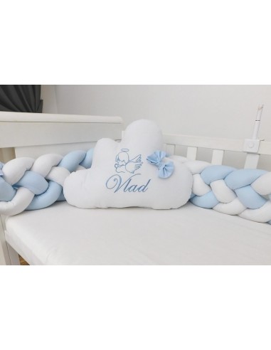 Set pentru patut - Braided Baby Blue