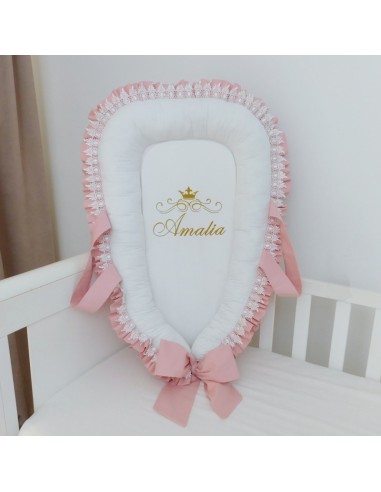 Baby Nest  personalizat- Lace Powder...