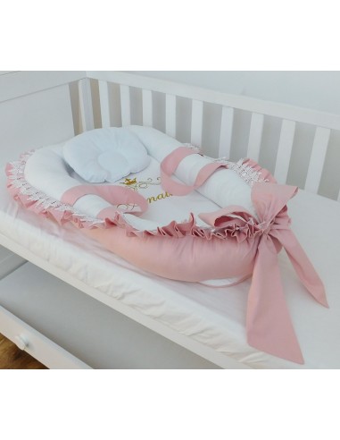Baby Nest  personalizat- Lace Powder...