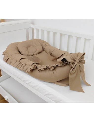 Baby Nest - Ruffle Brown