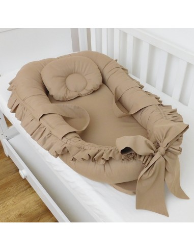 Baby Nest - Ruffle Brown