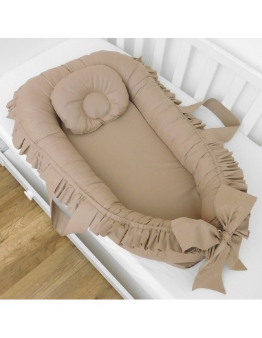 Baby Nest - Ruffle Brown