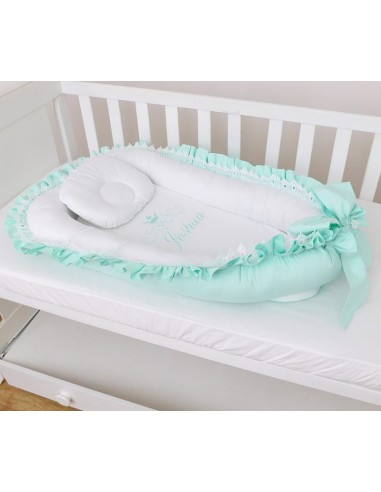 Baby Nest Personalizat - Blossom Aqua...