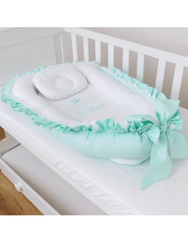Baby Nest Personalizat - Blossom Aqua...