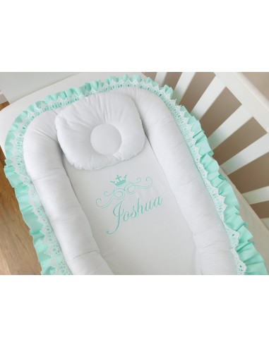 Baby Nest Personalizat - Blossom Aqua...