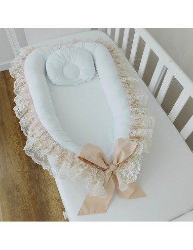 Baby Nest - Blossom Beige Wide Lace