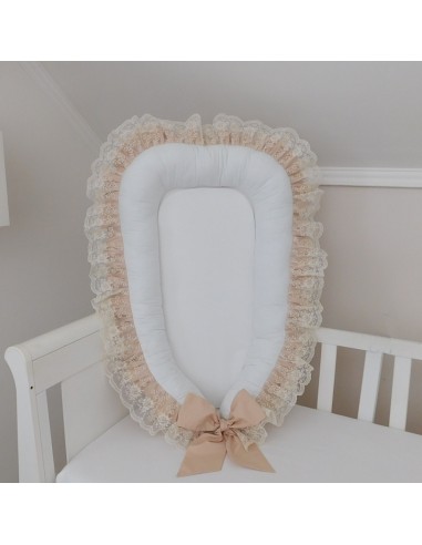 Baby Nest - Blossom Beige Wide Lace