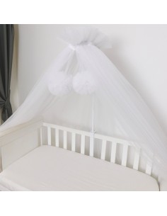 Baldachin Tul - Thick White 2