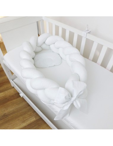 Braided Baby Nest 2in1 - Velvet White
