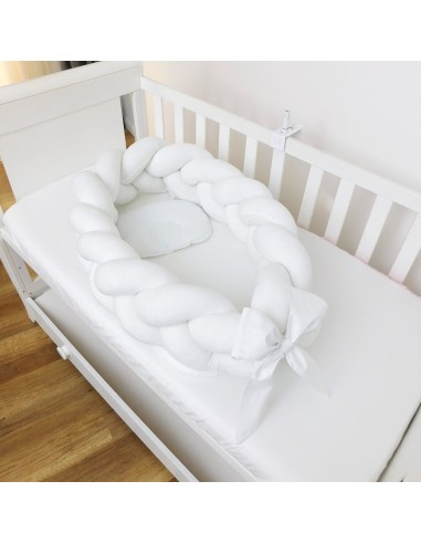 Braided Baby Nest 2in1 - Velvet White