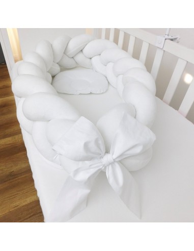 Braided Baby Nest 2in1 - Velvet White